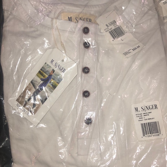M.Singer short sleeve Henley - Picture 3 of 3